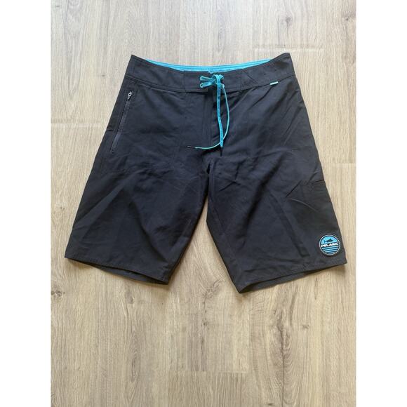 Pelagic Hydro-Lite Pro Men's Swimming Surfing Board Shorts Size: Size 32 Black - Picture 1 of 8